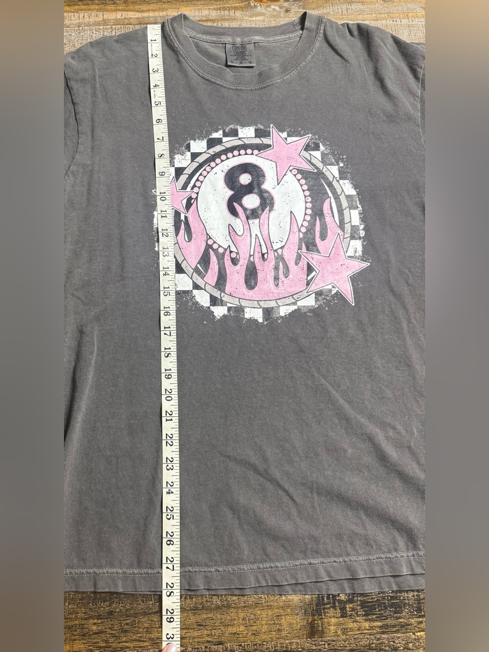 Comfort Colors Pepper Graphic Tee with eight ball 🎱 - Picture 6 of 6